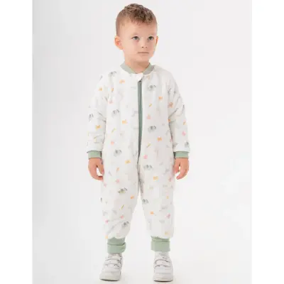 Moi Noi Fermuarlı Uzun Kollu Kışlık Bebek Çocuk Uyku Tulumu Safari 2,5 Tog - 7