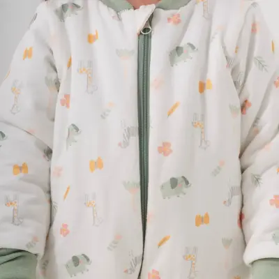 Moi Noi Fermuarlı Uzun Kollu Kışlık Bebek Çocuk Uyku Tulumu Safari 2,5 Tog - 3