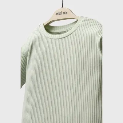 Moi Noi Fitilli Pijama Takımı Unisex Mint - 4