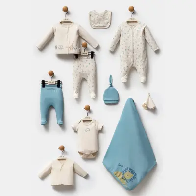 Moi Noi Hastane Çıkışı 10Lu Erkek Bebek Safari Ekru