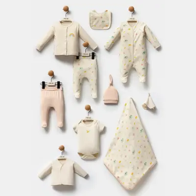 Moi Noi Hastane Çıkışı 10Lu Kız Bebek Safari Ekru - 1