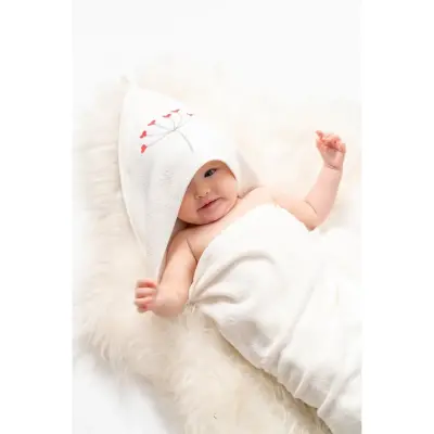 Moi Noi Havlu Kokina Baskılı Ekru - 5