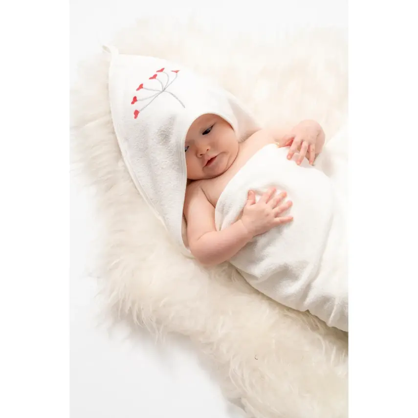 Moi Noi Havlu Kokina Baskılı Ekru - 4