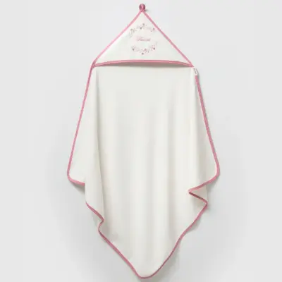 Moi Noi Havlu Nakışlı Flowers Ekru