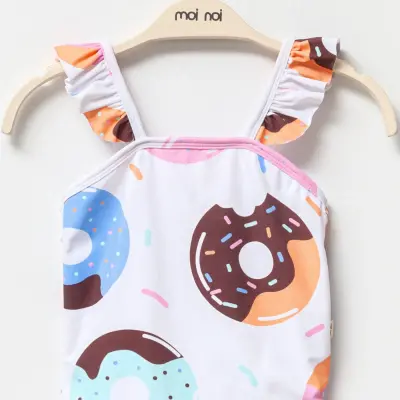 Moi Noi Kız Bebek Mayo Fırfırlı Beyaz - 2