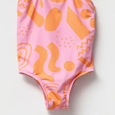 Moi Noi Kız Bebek Mayo Fırfırlı Pembe - 2