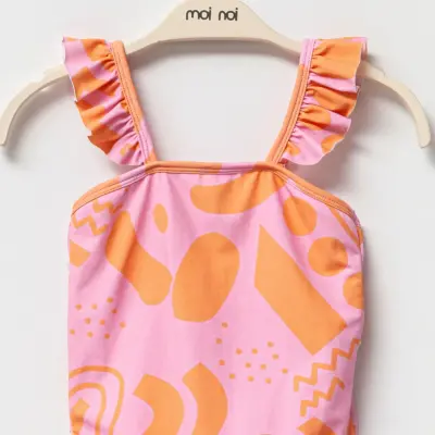 Moi Noi Kız Bebek Mayo Fırfırlı Pembe - 6