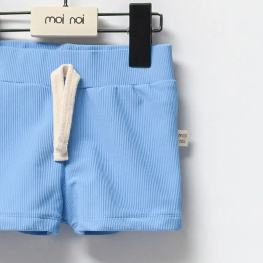 Moi Noi Kız Bebek Mayo Şort Düz Mavi - 6
