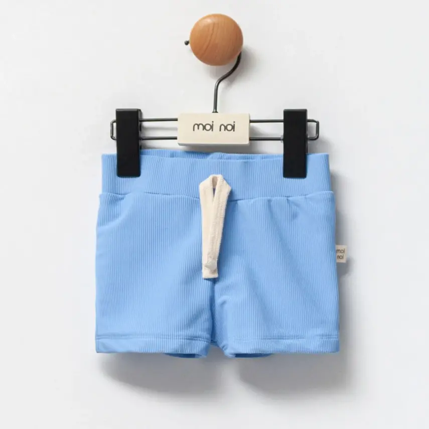 Moi Noi Kız Bebek Mayo Şort Düz Mavi - 3