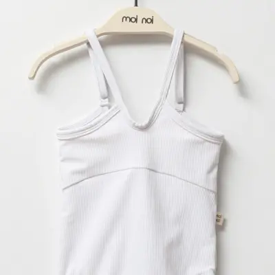 Moi Noi Kız Çocuk Mayo Askılı Beyaz - 2