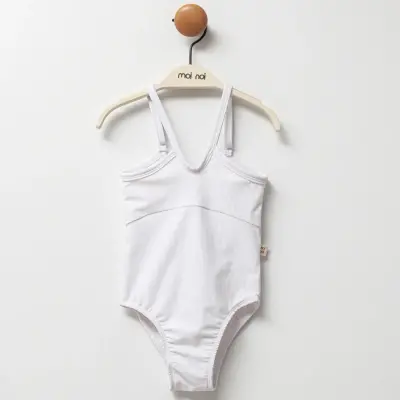 Moi Noi Kız Çocuk Mayo Askılı Beyaz