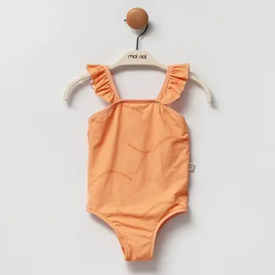 Moi Noi Kız Çocuk Mayo Fırfırlı Somon - 5