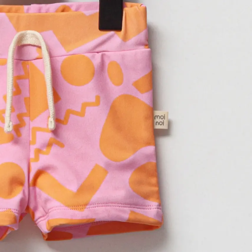 Moi Noi Kız Çocuk Mayo Şort Desenli Pembe - 4