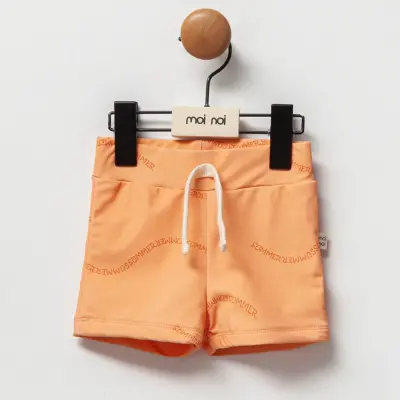 Moi Noi Kız Çocuk Mayo Şort Desenli Somon 