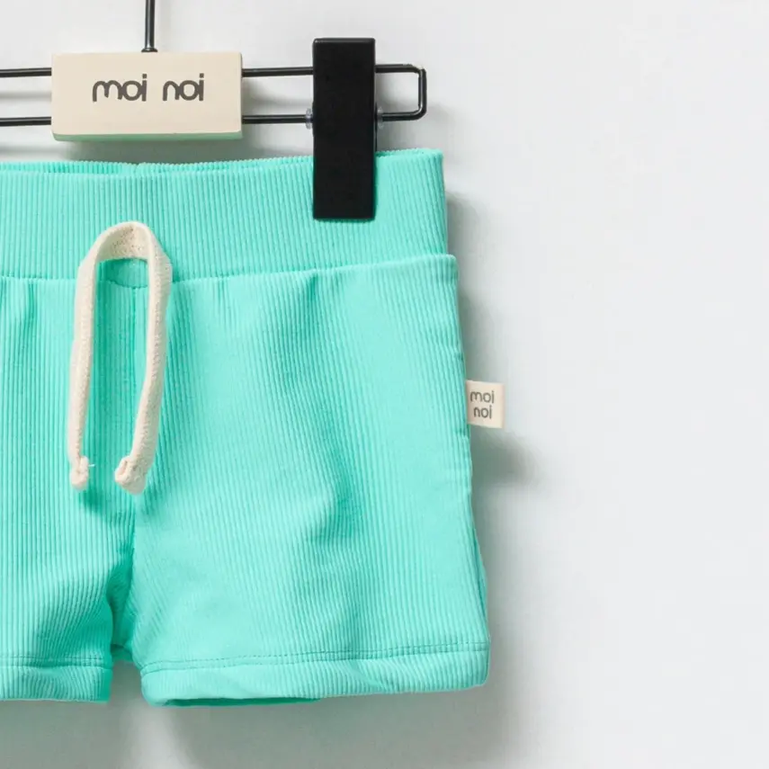 Moi Noi Kız Çocuk Mayo Şort Düz Mint - 2