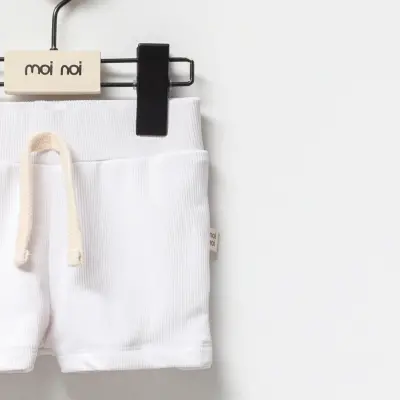 Moi Noi Mayo Şortlu Düz Beyaz - 4