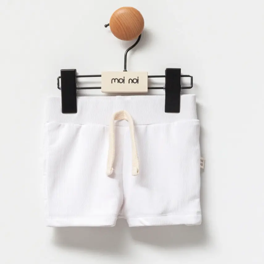 Moi Noi Mayo Şortlu Düz Beyaz - 1
