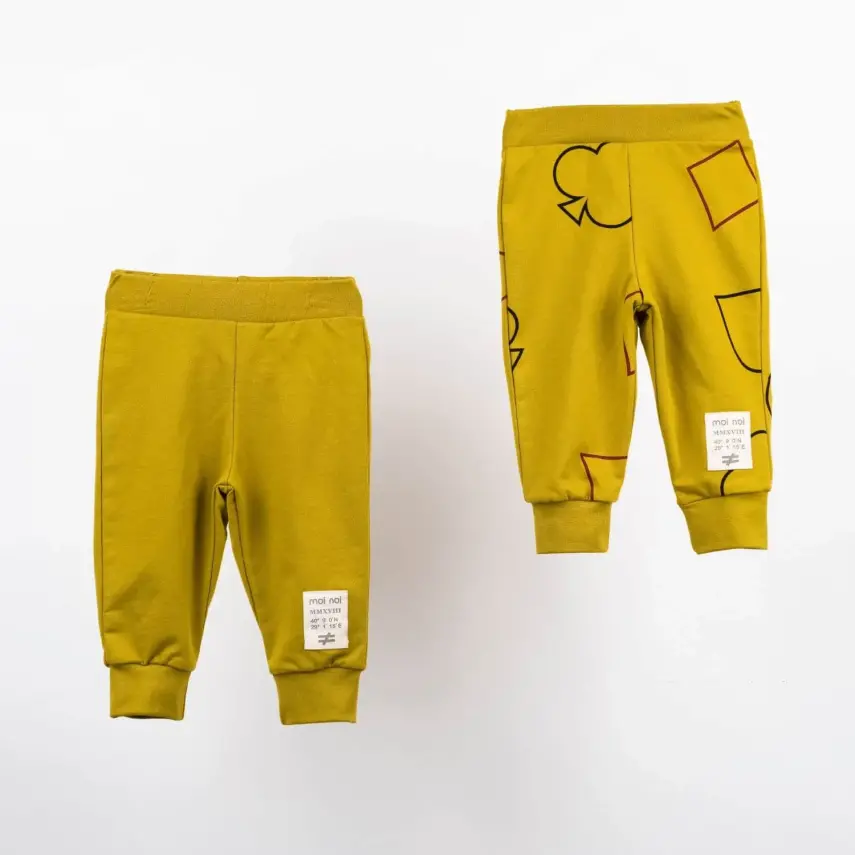 Moi Noi Pantolon 2li Koyu Limon - 1