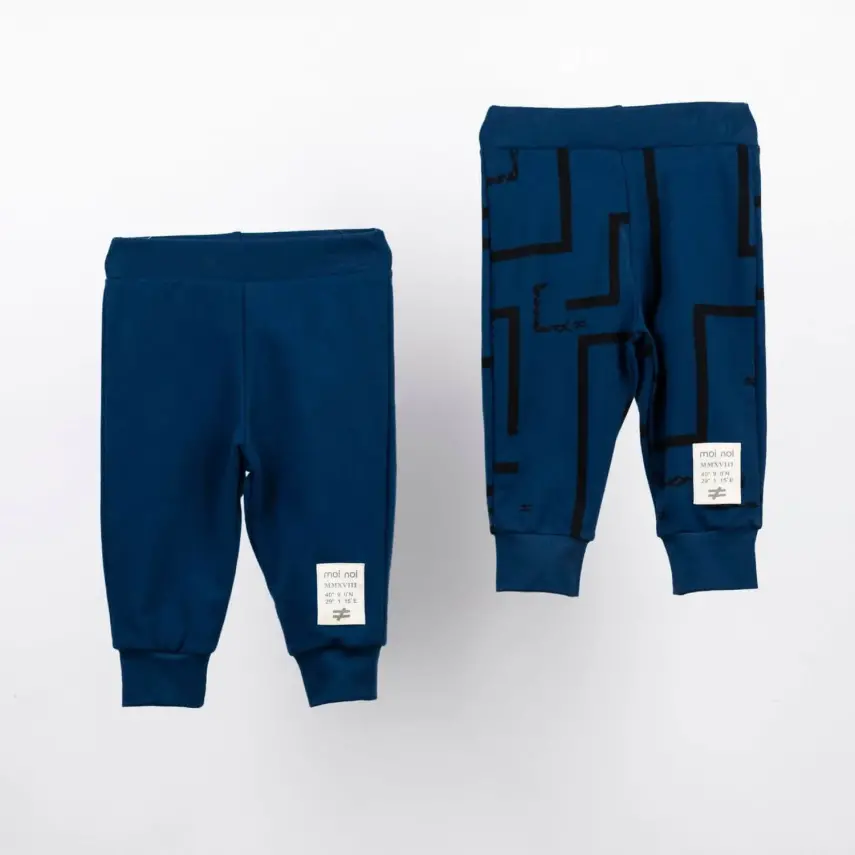 Moi Noi Pantolon 2li Koyu Mavi - 1