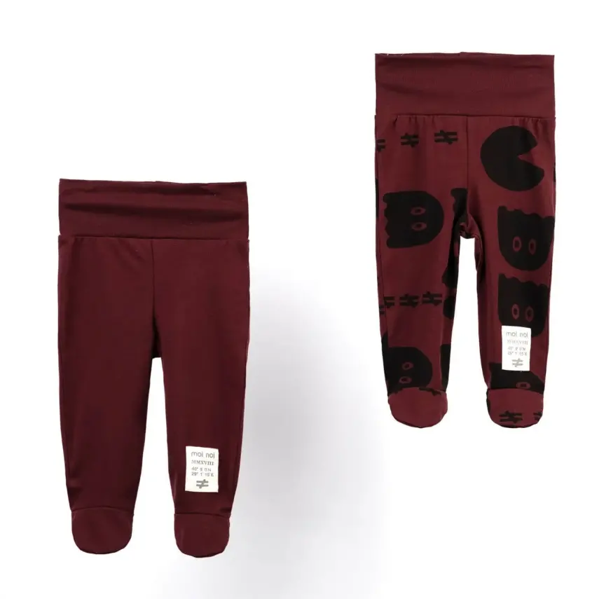 Moi Noi Pantolon Patikli 2li Bordo - 1