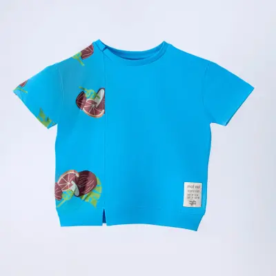 Moi Noi T-Shirt Garnili Mavi 