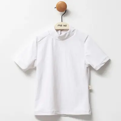 Moi Noi T-Shirt Kız Bebek Mayo Çizgili Beyaz - 3