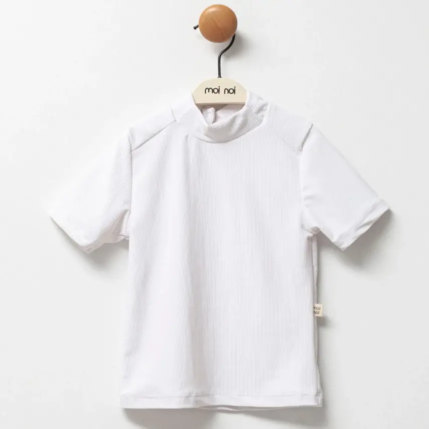 Moi Noi T-Shirt Kız Bebek Mayo Çizgili Beyaz - 3