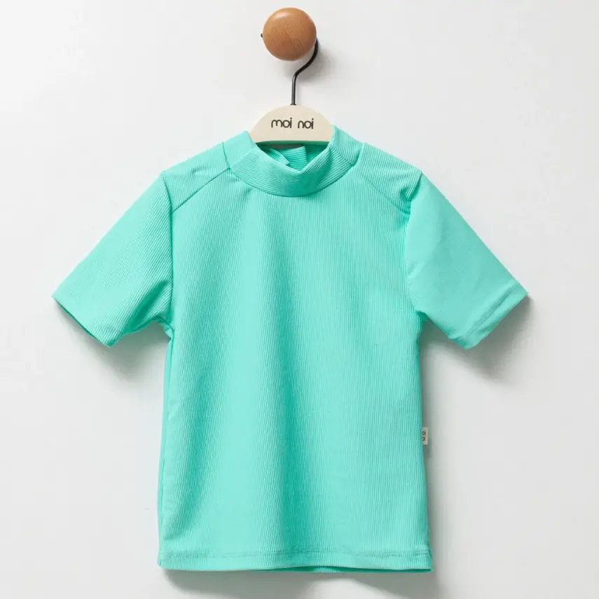 Moi Noi T-Shirt Kız Bebek Mayo Çizgili Mint - 1