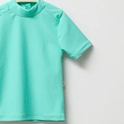 Moi Noi T-Shirt Kız Bebek Mayo Çizgili Mint - 4