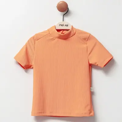 Moi Noi T-Shirt Mayo Çizgili Somon - 3