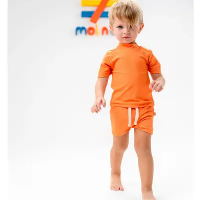 Moi Noi T-Shirt Mayo Çizgili Turuncu - 2