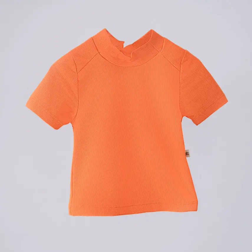 Moi Noi T-Shirt Mayo Çizgili Turuncu - 1