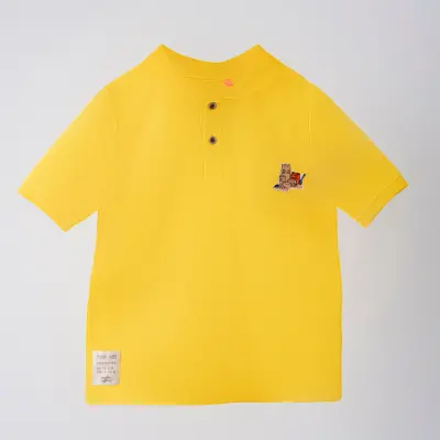 Moi Noi T-Shirt Polo Yaka Sarı Icon