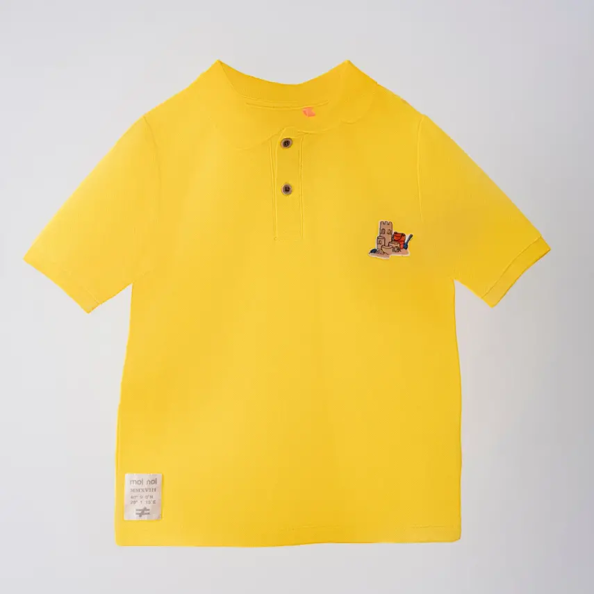 Moi Noi T-Shirt Polo Yaka Sarı Icon - 1