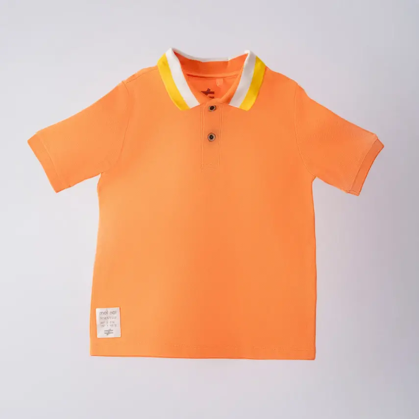 Moi Noi T-Shirt Polo Yaka Turuncu - 1