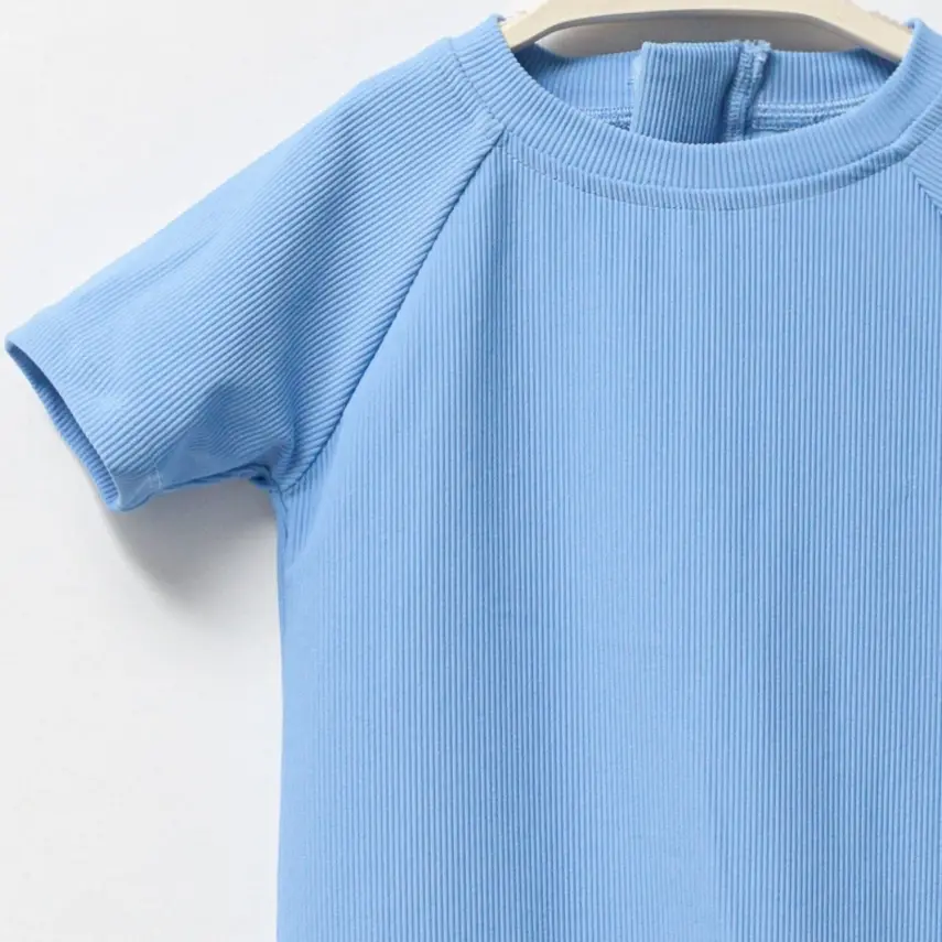 Moi Noi Tulum Kız Çocuk Mayo Şortlu Mavi - 2