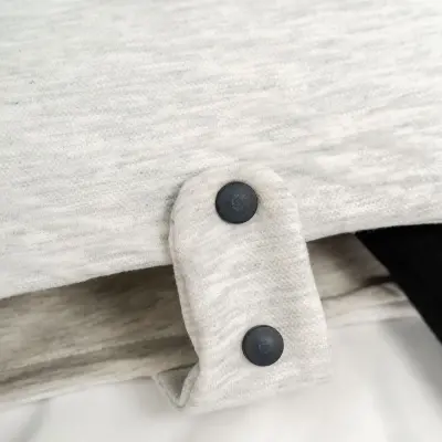 Moi Noi Uyku Tulumu Çıtçıtlı Gri Kare 1,5 Tog - 10