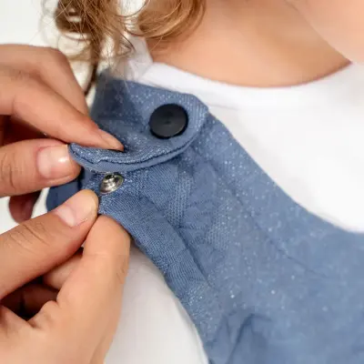 Moi Noi Uyku Tulumu Çıtçıtlı Mavi Alacalı 1,5 Tog - 4