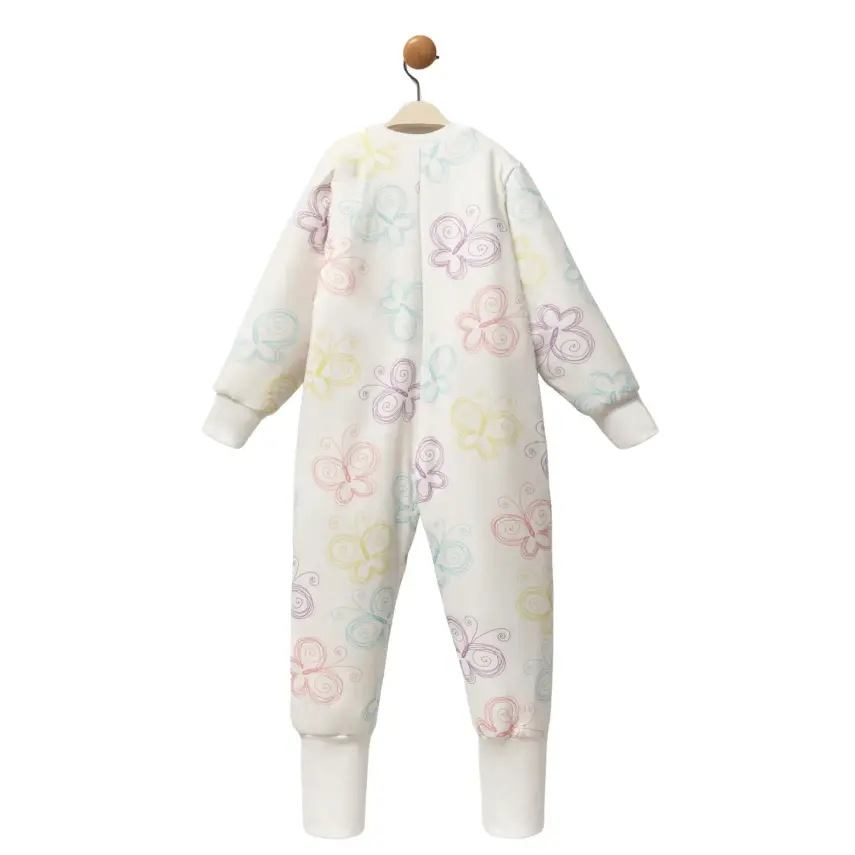 Moi Noi Uyku Tulumu Çoraplı 2,5 Tog Renkli Kelebek Desenli - 6