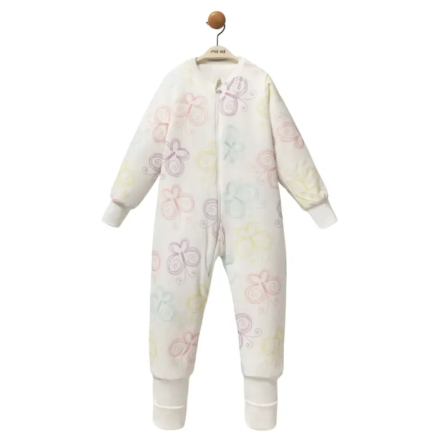 Moi Noi Uyku Tulumu Çoraplı 2,5 Tog Renkli Kelebek Desenli - 9