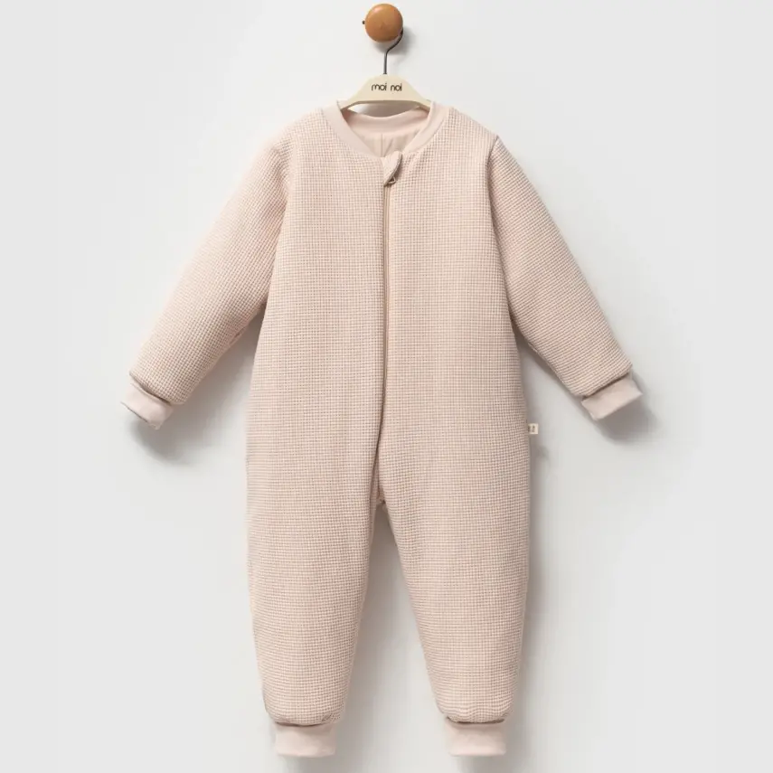 Moi Noi Uyku Tulumu Çoraplı 2,5 Tog Waffle Bej - 5