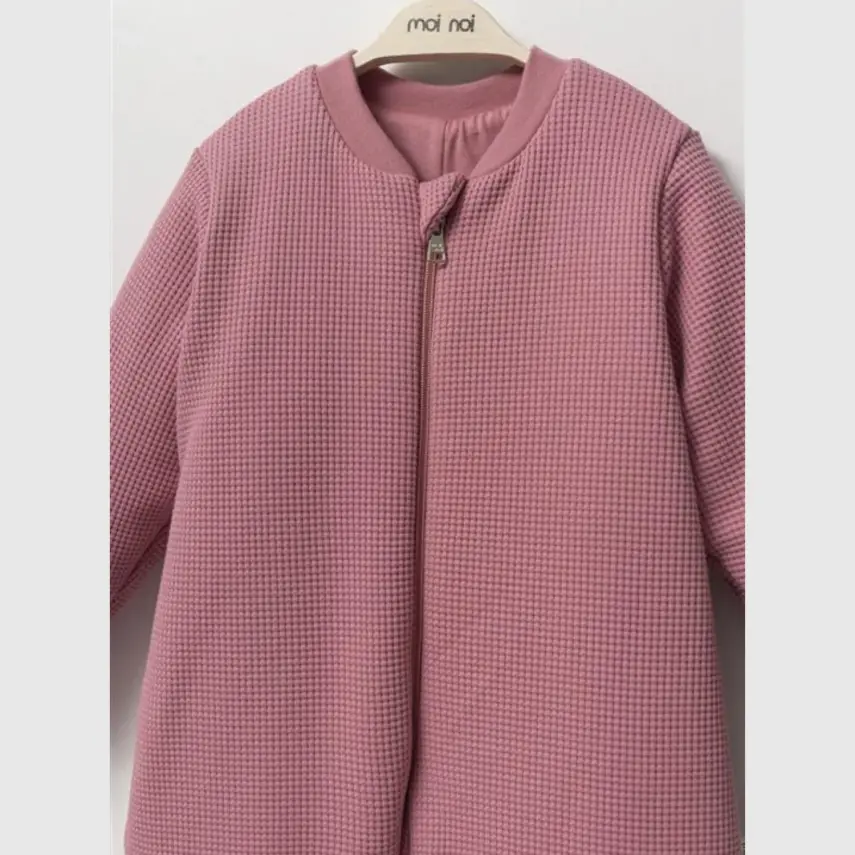 Moi Noi Uyku Tulumu Çoraplı 2,5 Tog Waffle Gül Kurusu - 4