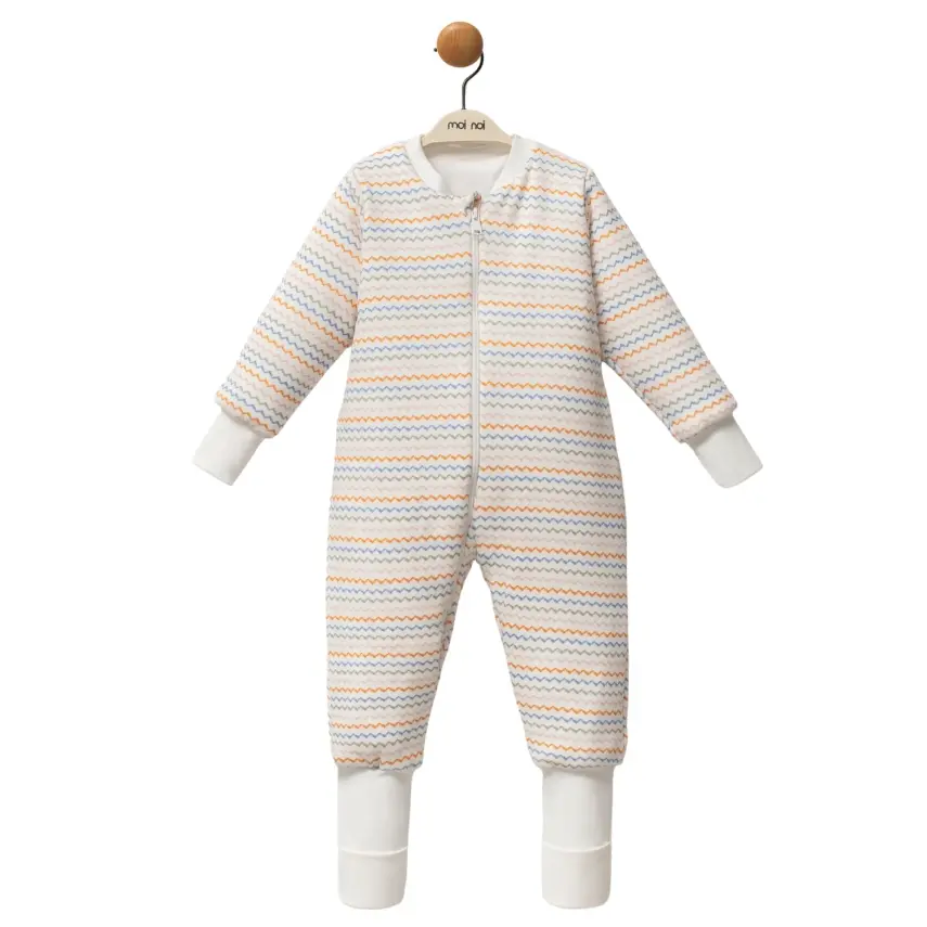 Moi Noi Uyku Tulumu Çoraplı 2,5 Tog Zigzag Desenli - 7