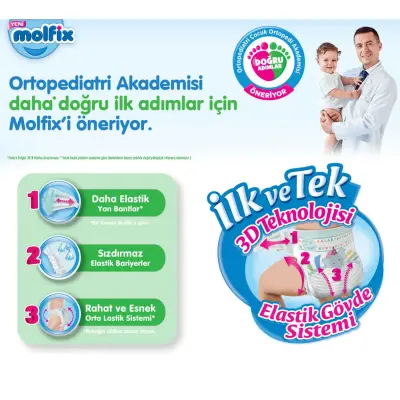Molfix Bebek Bezi 3D 4 Beden Maxi 7-14 Kg Ultra Fırsat Paketi 300lü - 7