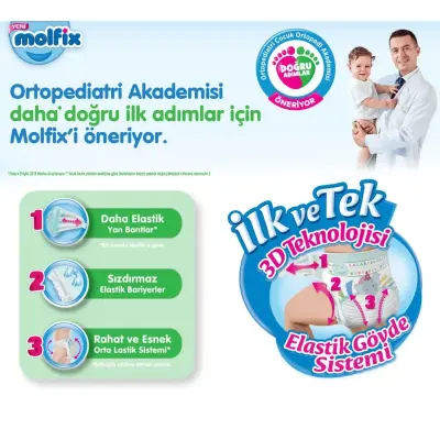 Molfix Bebek Bezi 3D 5 Beden Junior 11-18 Kg 78li Ultra Fırsat Paketi - 11