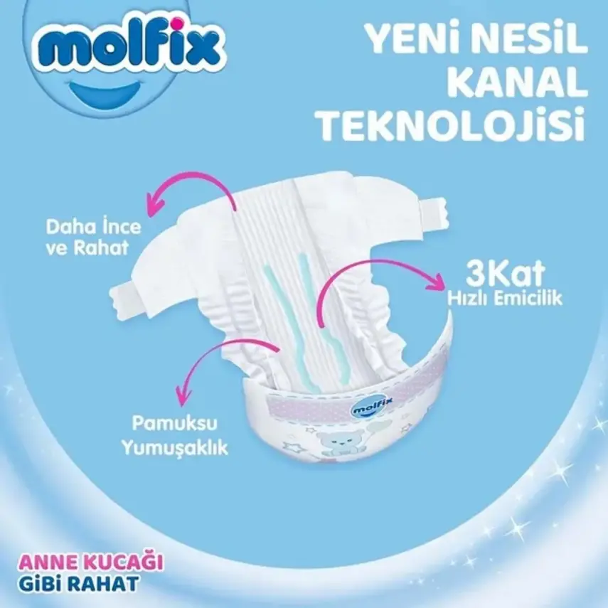 Molfix Bebek Bezi 5 Beden Junior 11-18 Kg 100lü Mega Paket - 3