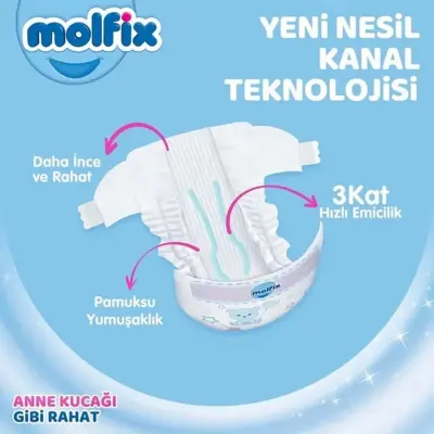 Molfix Bebek Bezi 5 Beden Junior 11-18 Kg 100lü Mega Paket - 7