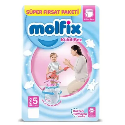 Molfix Külot Bebek Bezi 5 Beden Junior 68li Ultra Fırsat Paketi - 3