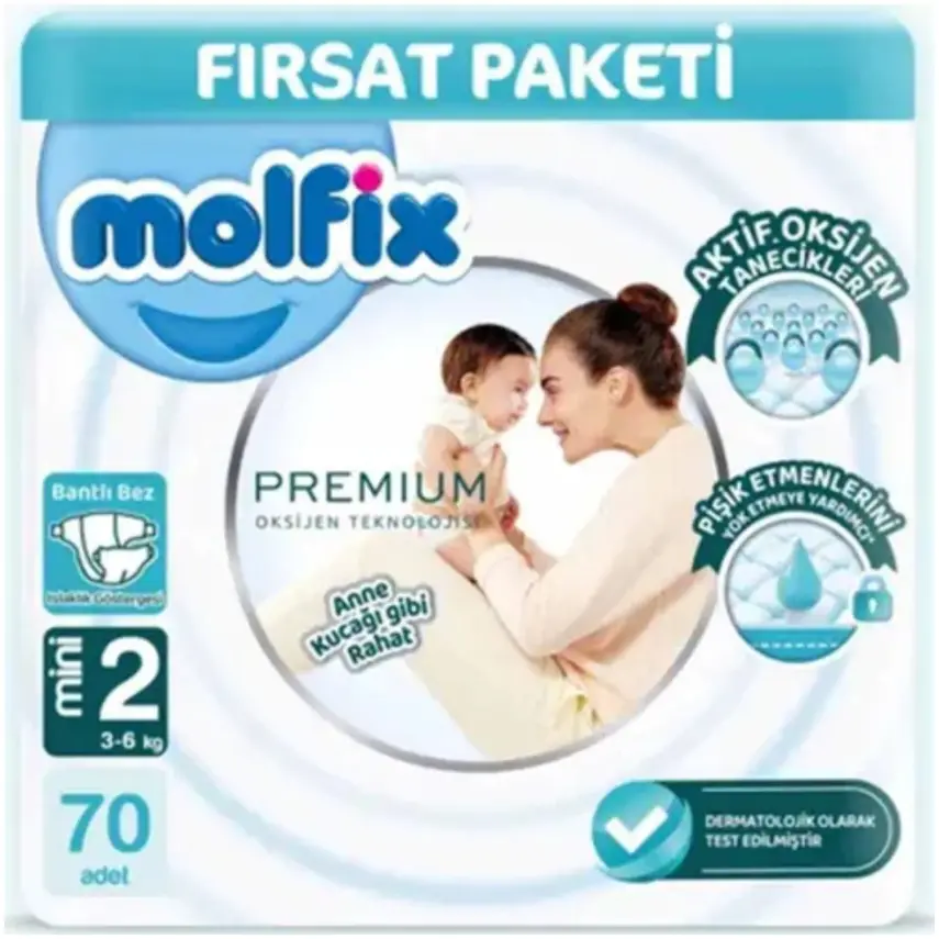 Molfix Premium Bebek Bezi 2 Beden Mini 70li Fırsat Paketi - 2