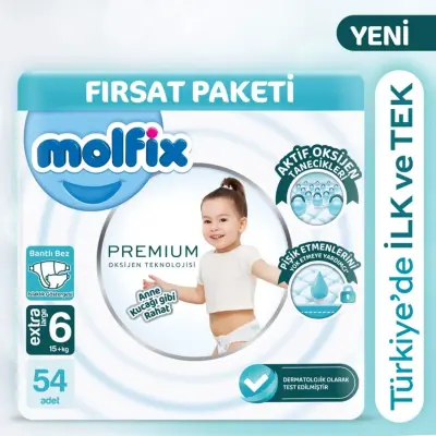Molfix Premium Bebek Bezi 6 Beden XLarge 54lü Ultra Fırsat Paketi - 2